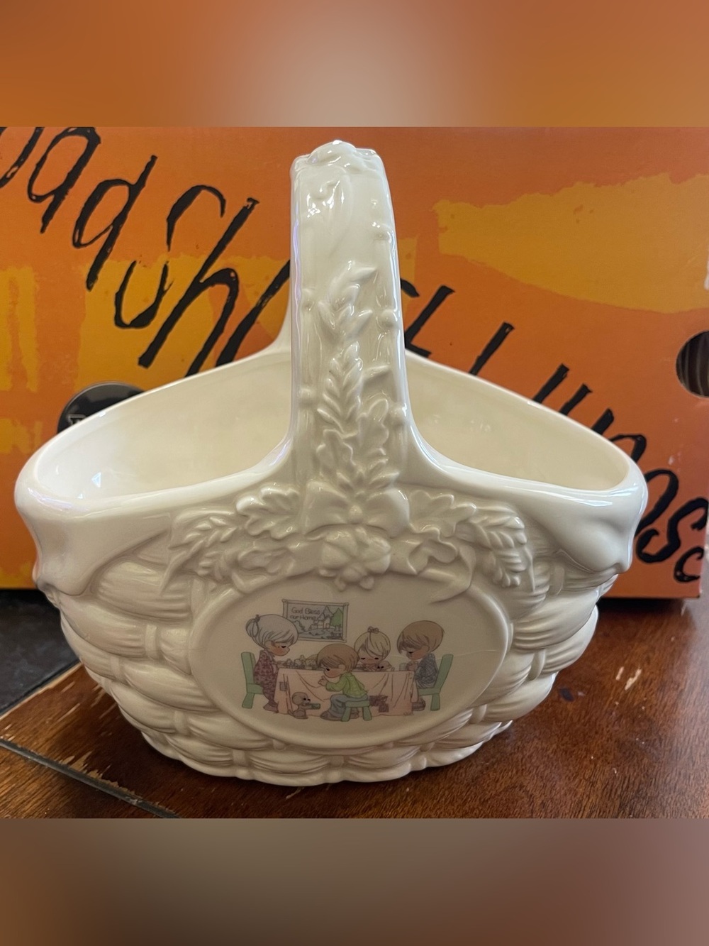 Precious Moments Lord’s Blessing Ceramic Basket